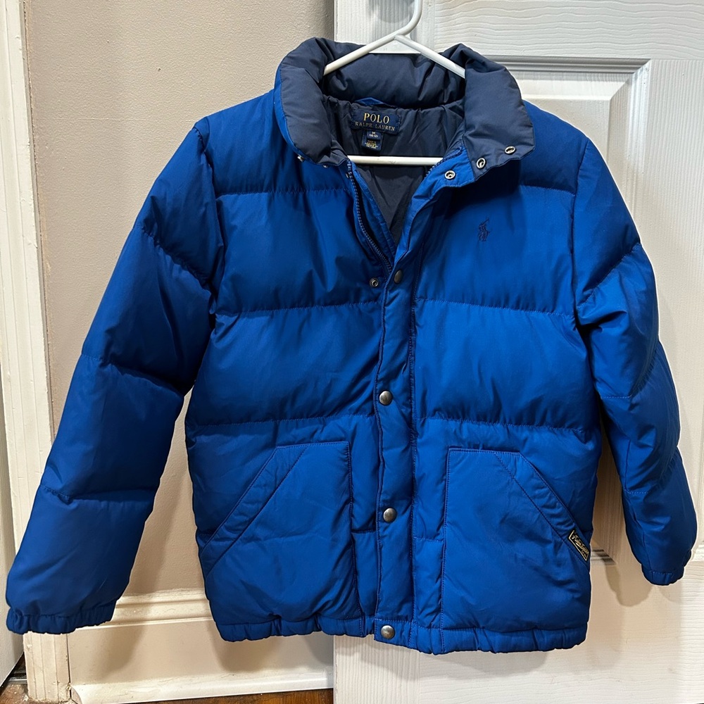 Polo Ralph Lauren Blue Boys Puffer Coat Jacket